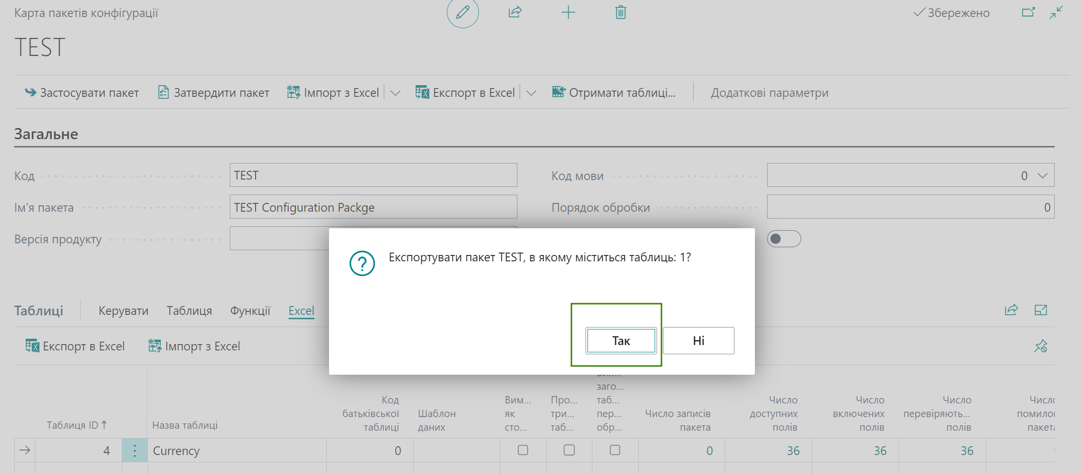 Export to Excel